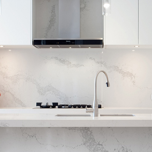 Contemporary kitchen countertop installed by KCT Kitchens